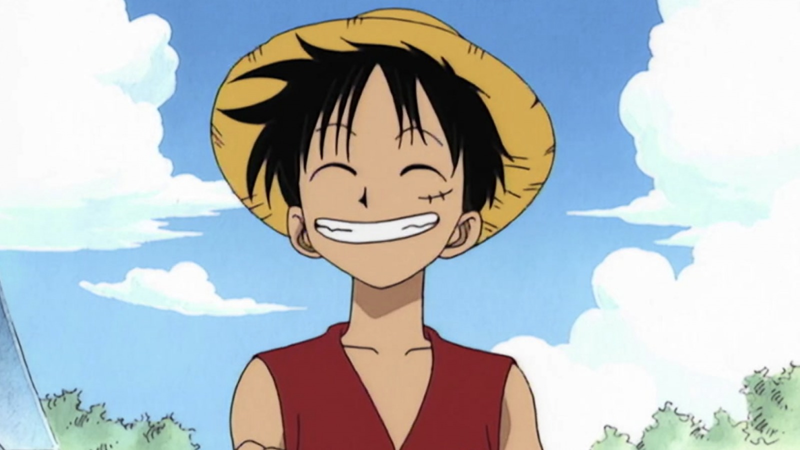 Download One Piece Anime Luffy Smiling Picture | Wallpapers.com-demhanvico.com.vn