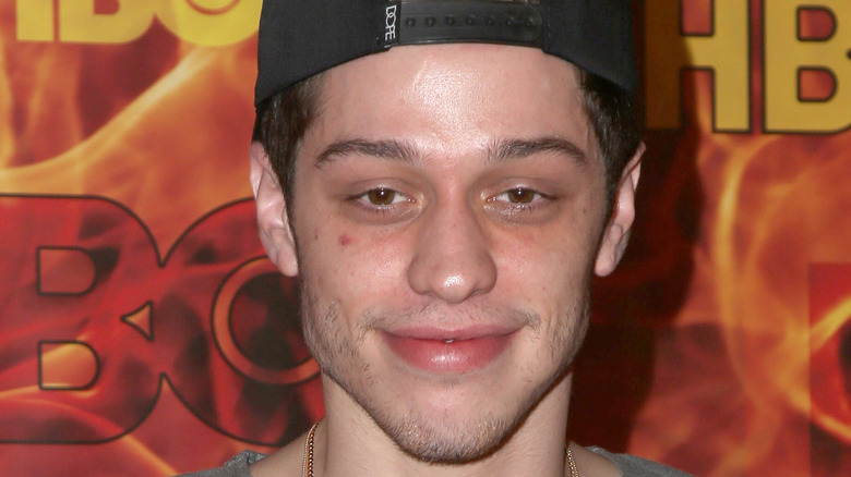 Pete Davidson at event wearing hat