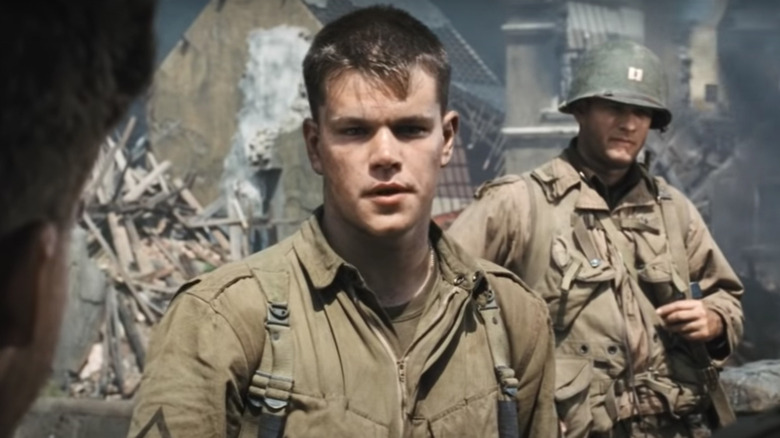 Matt Damon as James Ryan in Saving Private Ryan