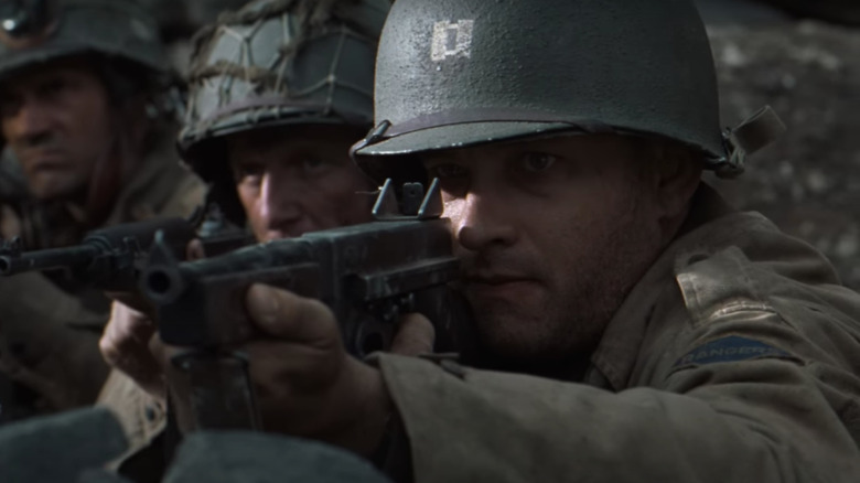 Tom Hanks as Captain John Miller in Saving Private Ryan