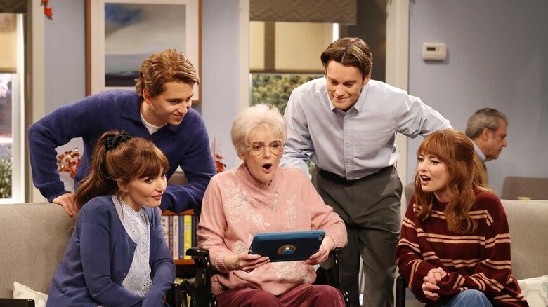 SNL cast doing a sketch in Season 51