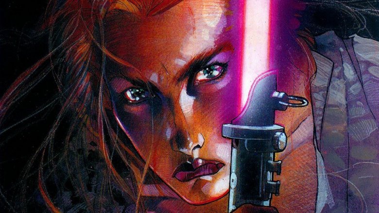 Mara Jade on cover of Star Wars: Mara Jade: By The Emperor's Hand by Timothy Zahn