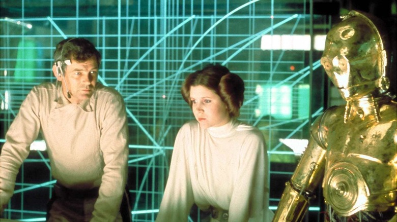 Princess Leia commanding rebel forces