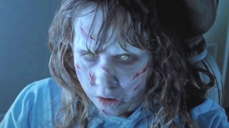 Linda Blair being possessed