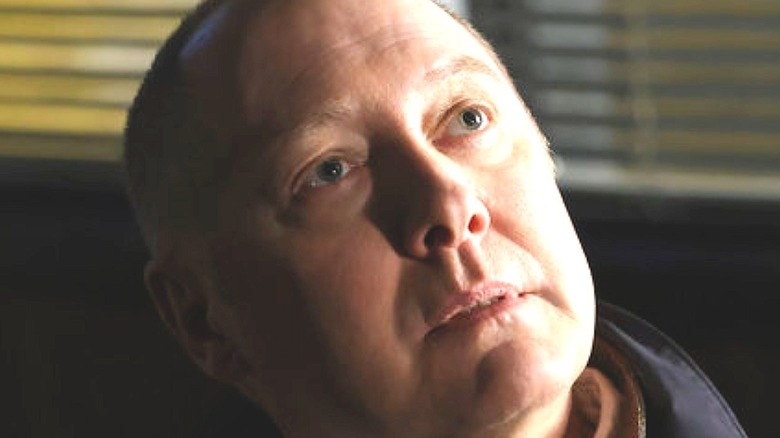 James Spader looking up