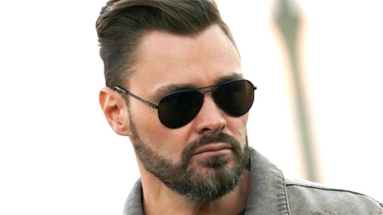 Patrick John Flueger wearing sunglasses