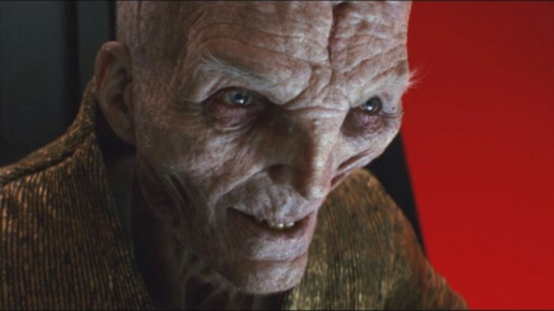 Snoke smiling