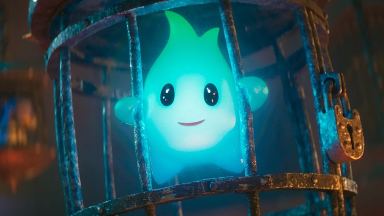 Lumalee trapped in a cage in The Super Mario Bros. Movie (2023)
