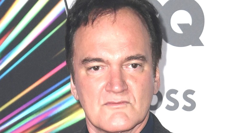 A closeup of Quentin Tarantino