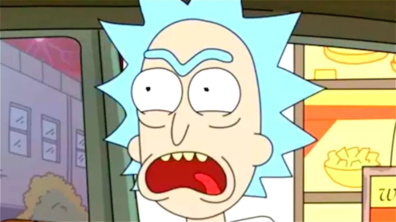 Rick Sanchez screaming for sauce