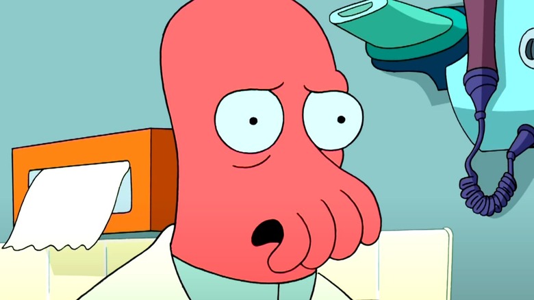 Zoidberg looks shocked on Futurama