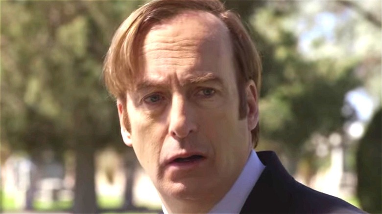 Saul Goodman looking worried