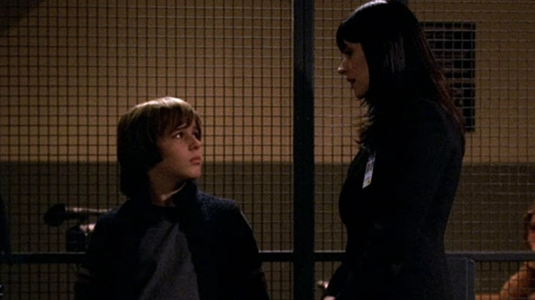 Emily Prentiss interviewing boy