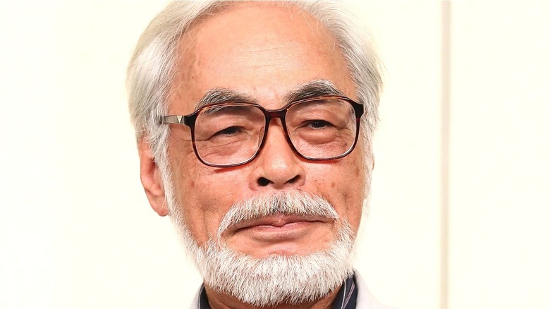 Hayao Miyazaki smiling