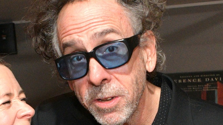 Tim Burton looking at camera