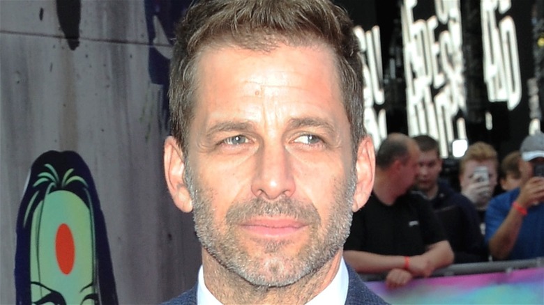 Zack Snyder with stubble on red carpet