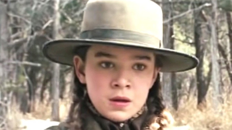 True Grit's Mattie Ross stares worriedly