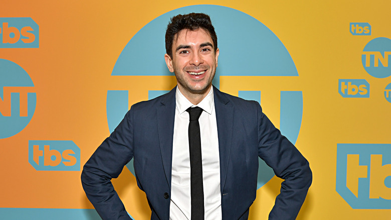 Tony Khan smiling