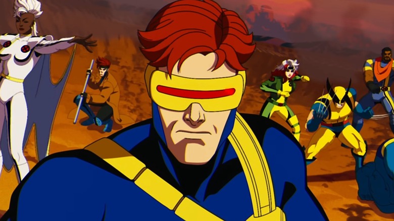 Cyclops leading X-Men