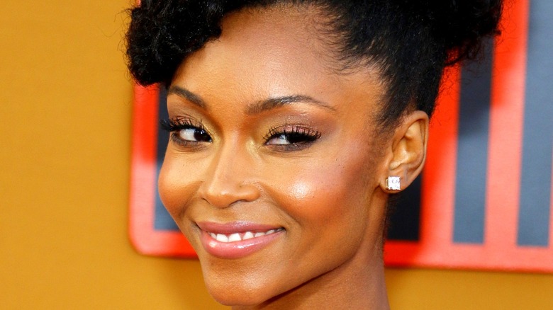 Yaya DaCosta smiling