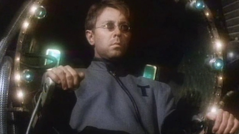 Eternal sitting in travel device in The End of Eternity (1987)