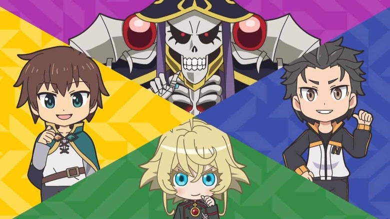 Kazuma, Ains, Subaru, and Tanya
