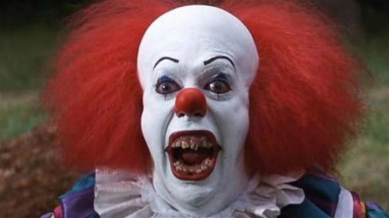 Pennywise with his mouth open