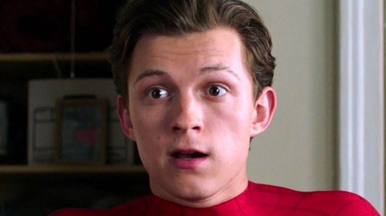 Peter Parker looking shocked
