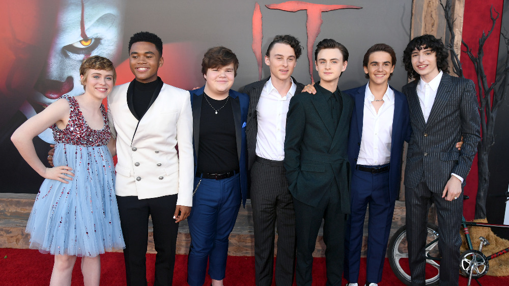 The IT cast: Sophia Lillis, Chose Jacobs, Jeremy Ray Taylor, Wyatt Oleff, Jacob Martell, Jack Dylan Grazer and Finn Wolfhard