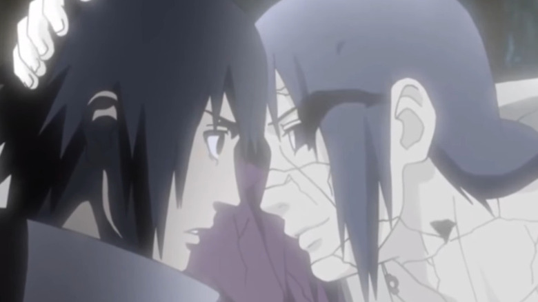 Itachi's final goodbye to Sasuke