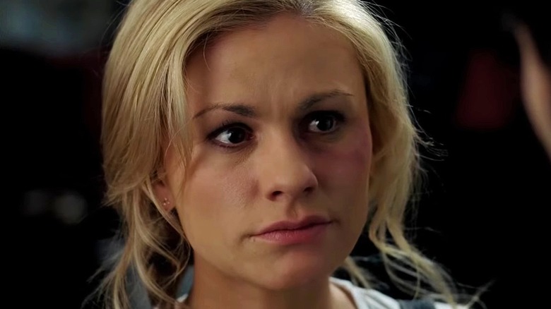 Anna Paquin looking pensive in "True Blood"