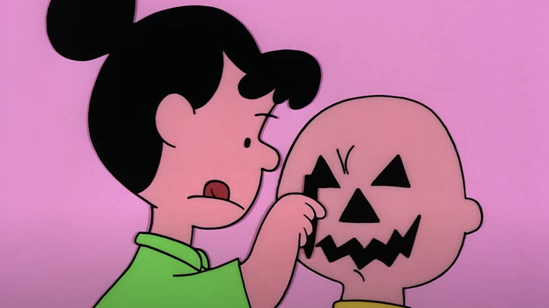Violet from Charlie Brown painting