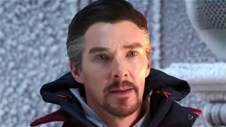 Dr. Strange in winter coat 