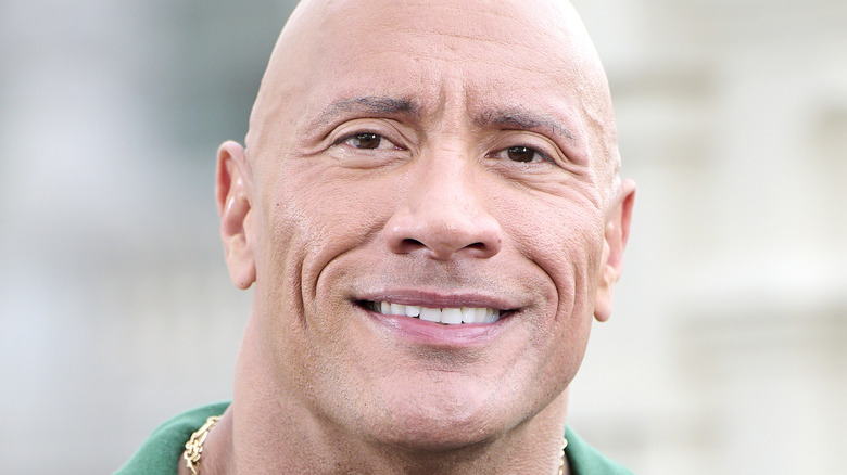 The Rock smiling