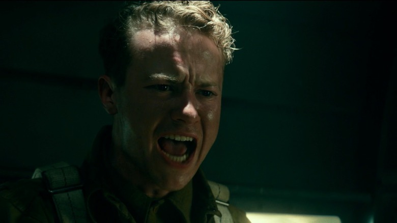 Grunauer yelling at someone offscreen in 