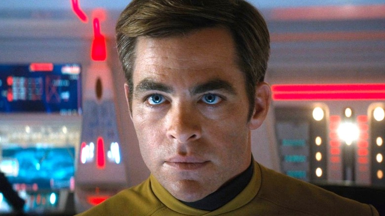 Captain James T. Kirk looks ahead in Star Trek Beyond (2016)