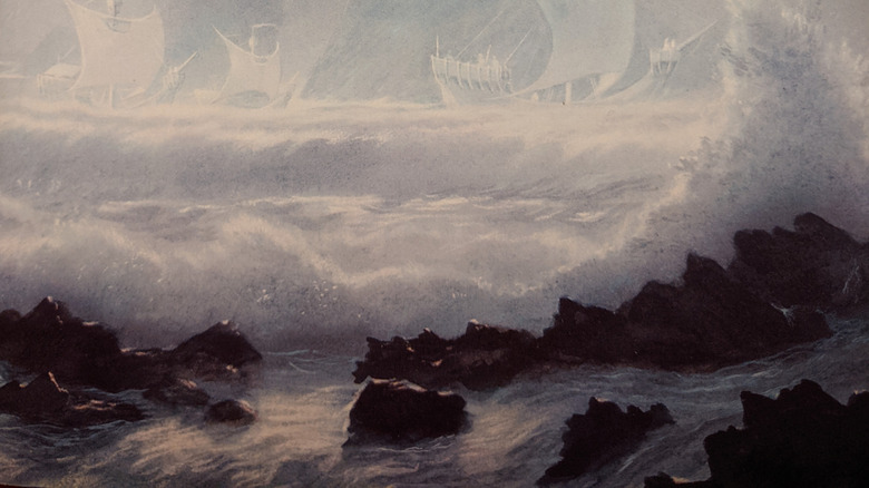 Ships at sea
