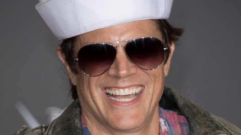 Johnny Knoxville sailor hat sunglasses