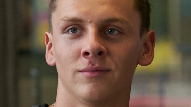 Jacob Bertrand as Hawk in Cobra Kai