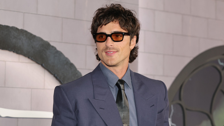 Jacob Elordi smiling at a screening of "Frankenstein" in New York City in 2025.