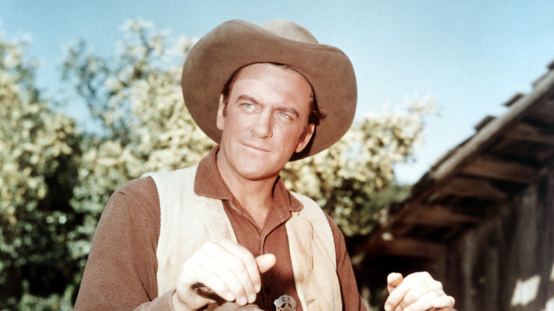 Marshal Matt Dillon smiling in Gunsmoke