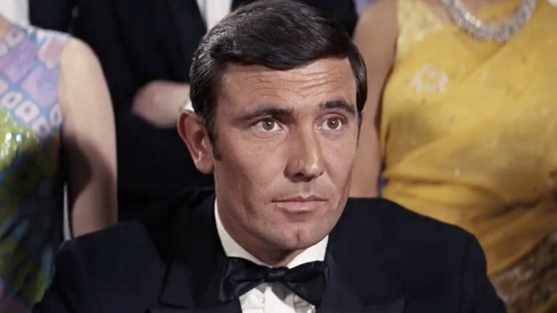 James Bond wearing a tuxedo in "On Her Majesty's Secret Service" (1969)