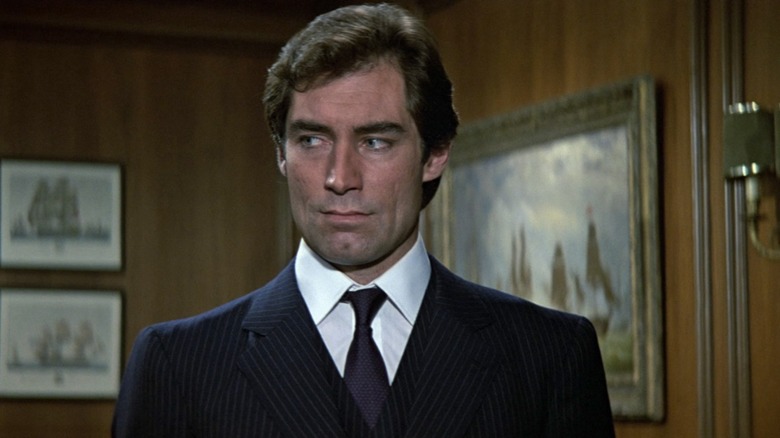 James Bond in an office in "The Living Daylights" (1987)