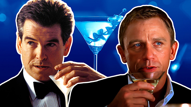 James Bonds drinking martinis