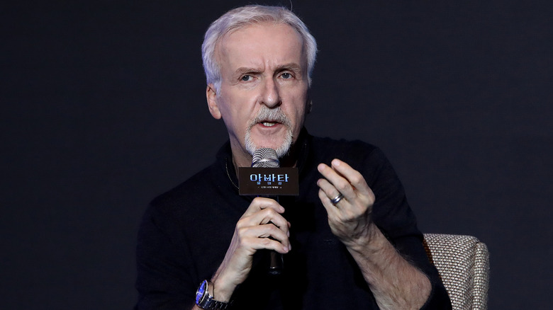 James Cameron attends event