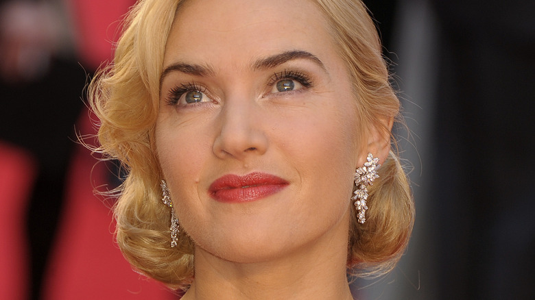 Kate Winslet looks away from camera