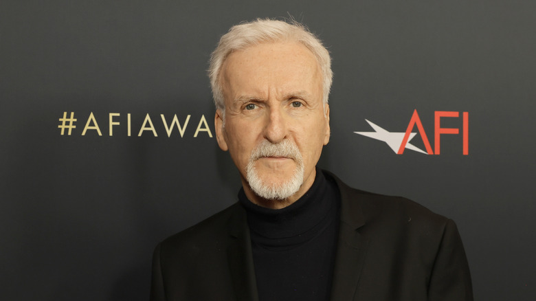 James Cameron on the red carpet