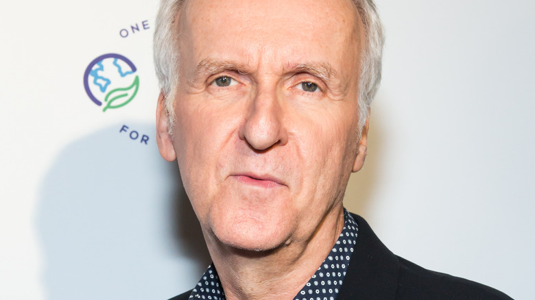 James Cameron Face White Background