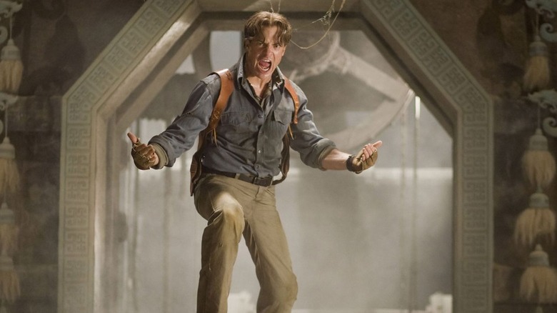 Brendan Fraser shouting