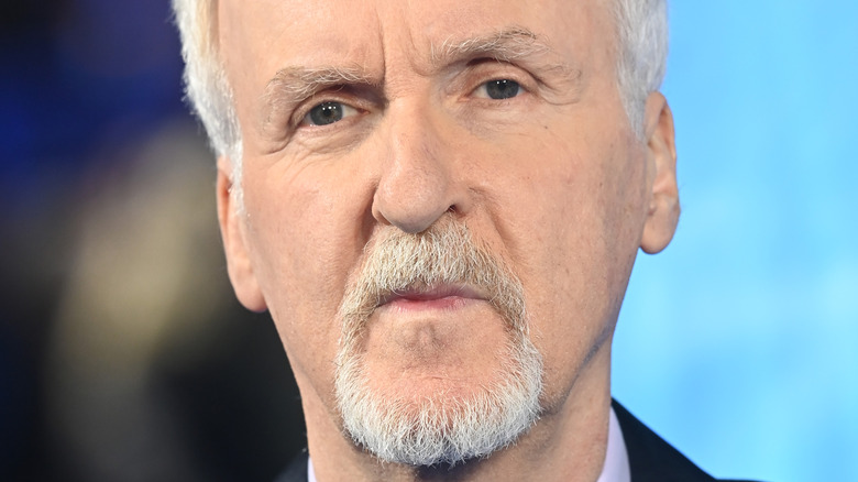 James Cameron stares